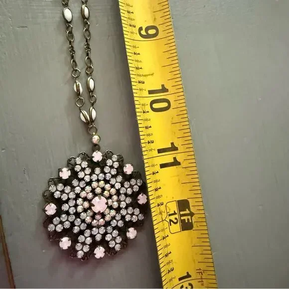 Sorrelli Crystal Brass Tone Pendant Necklace - Picture 3 of 11